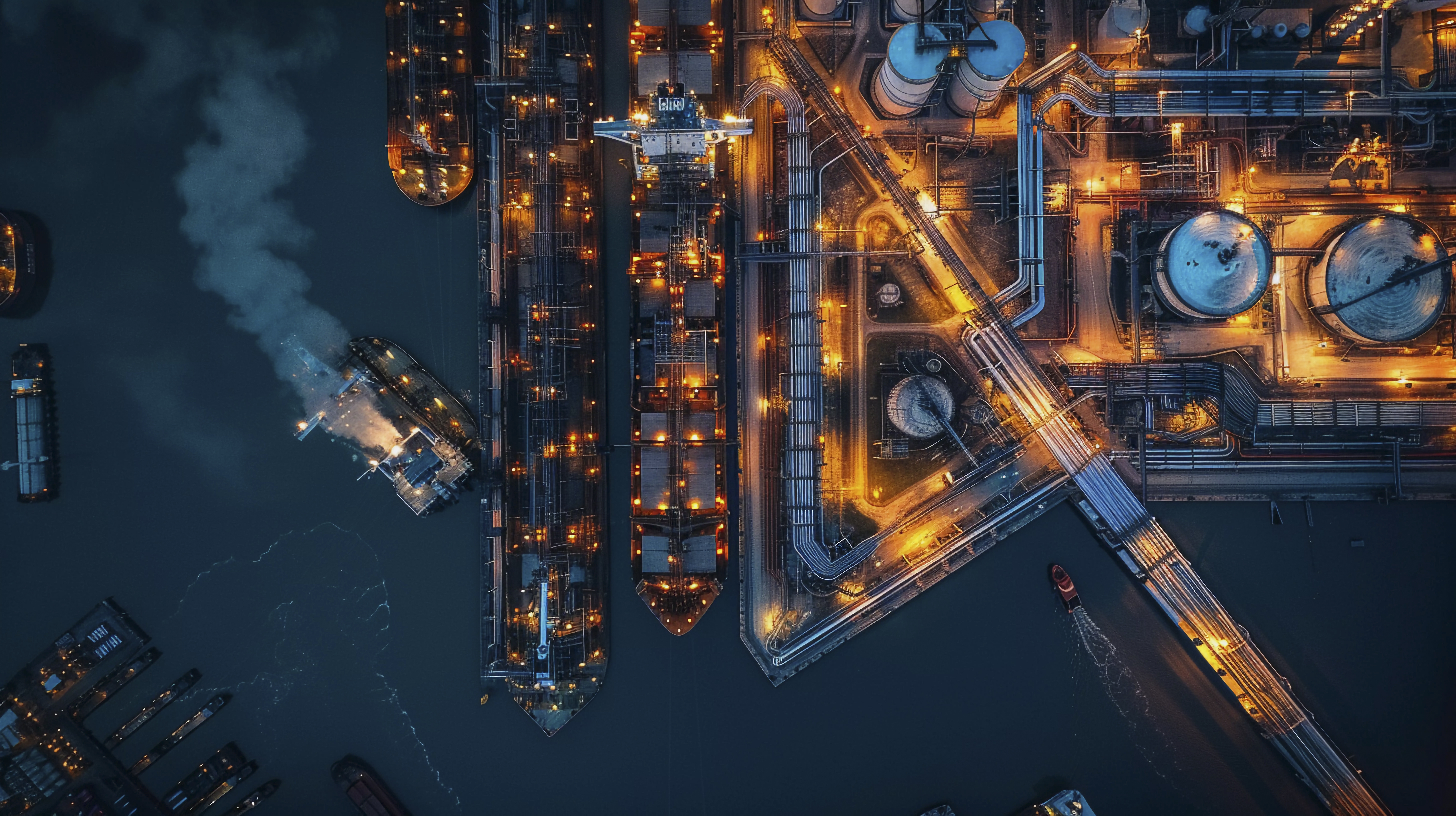 Industrial port and refinery operations